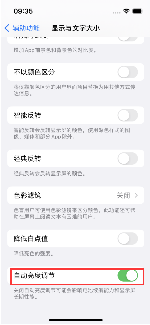 嵊泗苹果15维修店分享iPhone 15 Pro系列屏幕亮度 