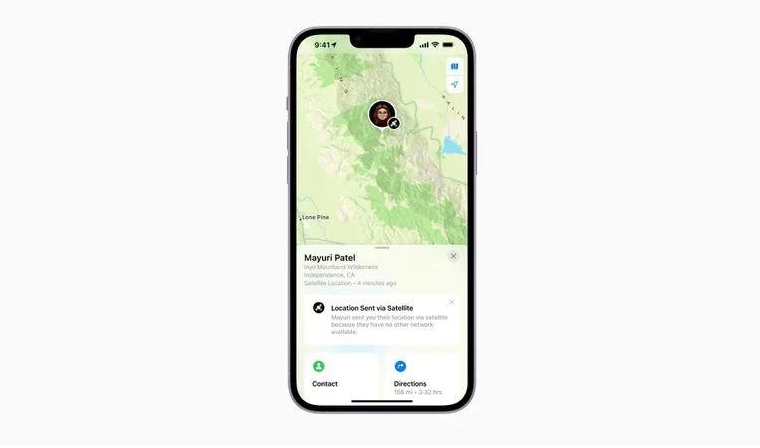 嵊泗苹果14维修分享iPhone14系列中 FindMy功能通过卫星分享位置方法教程 